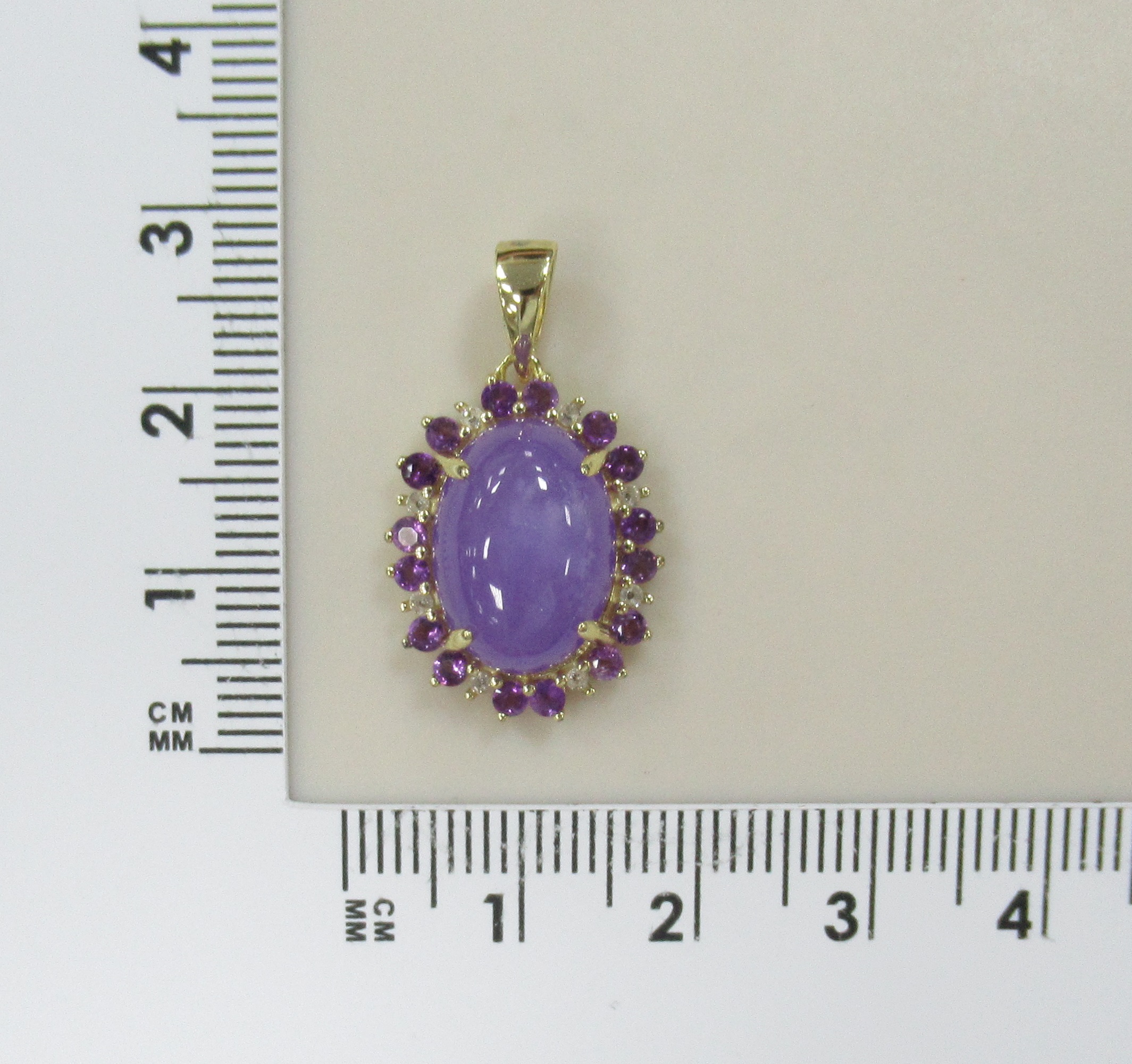 Серебряная подвеска с лавандовым жадеитом